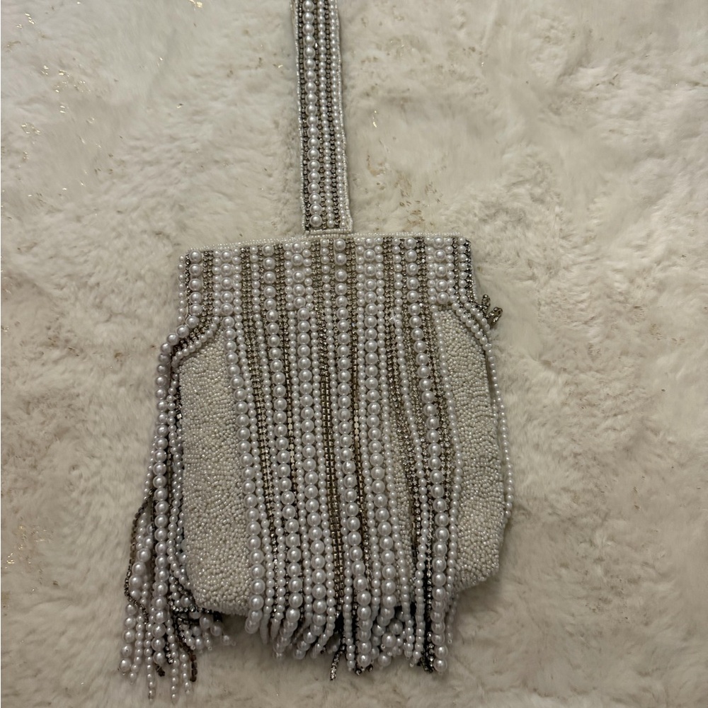 Zara Beaded Pearl Handbag
